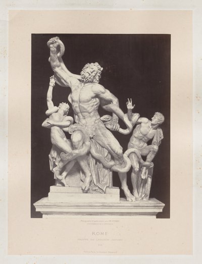 Roma: Laocoon Vatikan Grubu, c. 1860. by Charles Soulier
