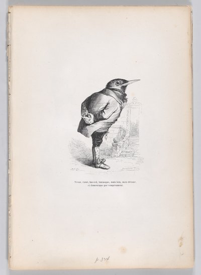 Yaşlı, kırılmış, bitkin, tuhaf, yine de iyi, yine de kendini adamış ve mizacına göre evcil..., ca. 1837-47. by Charles Tamisier