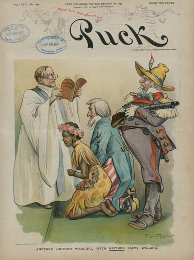 İki tarafın da istekli olmadığı bir başka av tüfeği düğünü, 1897 by Charles Taylor