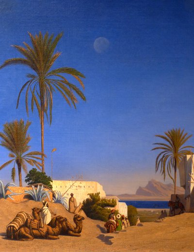 Cezayir manzarası (detay) by Charles Theodore (1814 88) Frere
