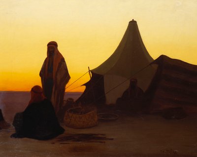 Bir Arap Kampı by Charles Theodore Frere