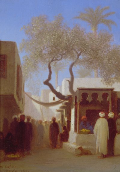 Kahire Pazar Sahnesi by Charles Theodore Frere