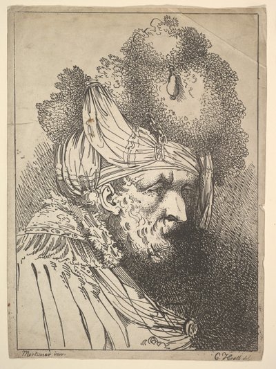 Oryantal Kafa, ca. 1803. by Charles Theodosius Heath