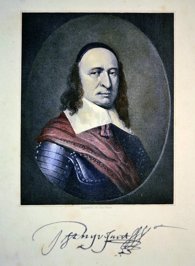 Peter Stuyvesant (renkli gravür) by Charles Thomas Burt