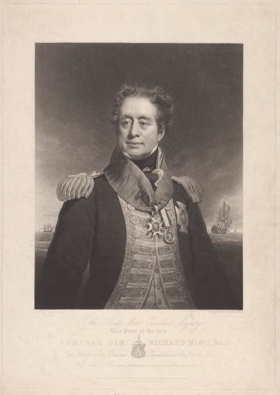 Amiral Sir Richard King by Charles Turner