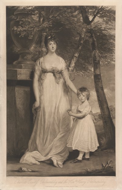 Charlotte Kontes Cholmondeley ve Oğlu Sayın Henry Cholmondeley by Charles Turner