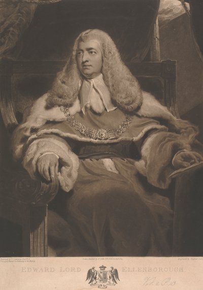 Edward Yasası, 1. Baron Ellenborough by Charles Turner