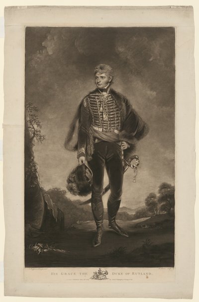 Majesteleri Rutland Dükü by Charles Turner