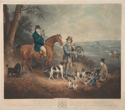 Barochan'dan Malcolm Fleming 1745-1811. Şahin... by Charles Turner