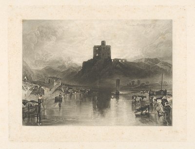 Tweed Nehri üzerindeki Norham Kalesi by Charles Turner
