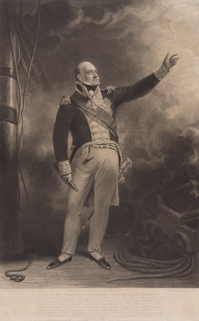 Çok Saygıdeğer Edward Lord Viscount Exmouth by Charles Turner