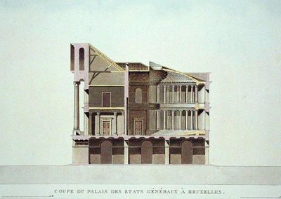 Palais des Etats Generaux, Brüksel, Pierre Jacques Goetghebuer tarafından 