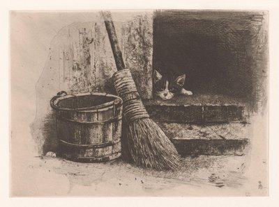 kedi ve fare by Charles Verlat