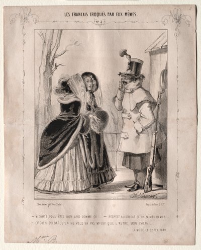 Fransızlar kendi çizdi: Vicomte, çok çirkinsin! by Charles Vernier