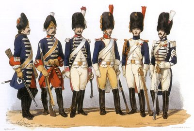 Fransız ordusundaki üniformalar: At Bombacıları by Charles Vernier