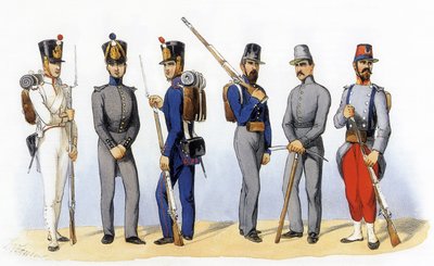 Fransız ordusunun üniformaları: Disiplin Şirketleri by Charles Vernier