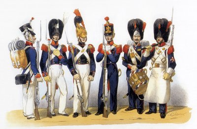 Fransız ordusunun üniformaları: Ulusal Muhafız (Piyade) by Charles Vernier