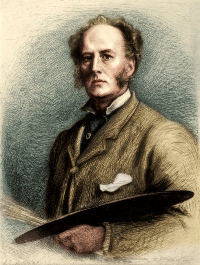 John Everett Millais, İngiliz sanatçı, c1880-1882 by Charles Waltner
