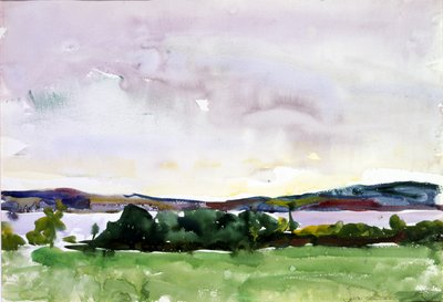 New Hampshire Gölü -- Raymond, 1927. by Charles Webster Hawthorne