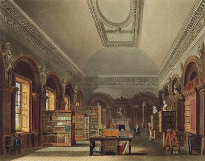 Richard Reeve (b.1780) tarafından oyulmuş Kraliyet Residences Tarih, dan, William Henry Pyne tarafından Queens Kütüphane, James Sarayı, (1769-1843), 1819 by Charles Wild