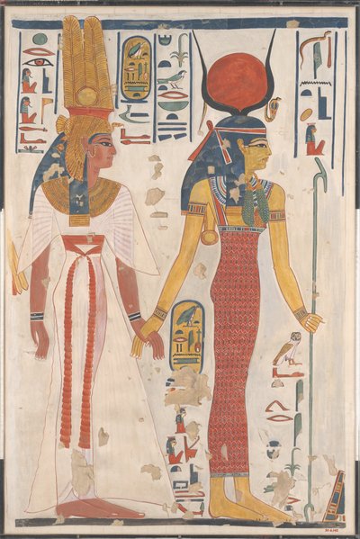 Kraliçe Nefertari, Isis tarafından yönetiliyor, M.Ö. 1279-1213 M.Ö. by Charles Wilkinson