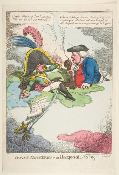 Boney Rahatsız veya Beklenmeyen Bir Toplantı, 9 Temmuz 1808. by Charles Williams