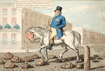 Regents Hack, pub. 1812 (el renkli gravür) by Charles Williams