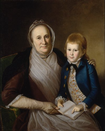 Bayan James Smith ve Torunu, 1776. by Charles Willson Peale