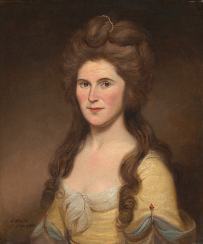 Rebecca Bryan White Bayan John White, 1788. by Charles Willson Peale