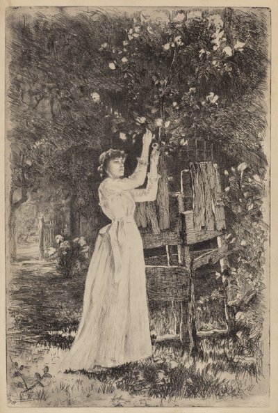 İsimsiz (Çiçek Toplayan Kadın) by Charles Yardley Turner