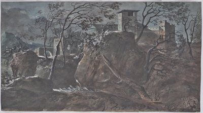 Antik nehir manzarası by Charles de Thomas