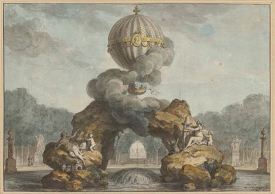 Charlière ile bir çeşme dekorasyonu projesi, 1783. by Charles de Wailly