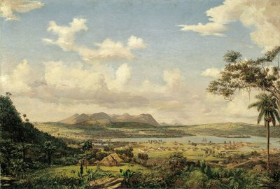 Havana Körfezi, Küba, c.1854-61 tuval üzerine yağlı boya by Charles de Wolfe Brownell