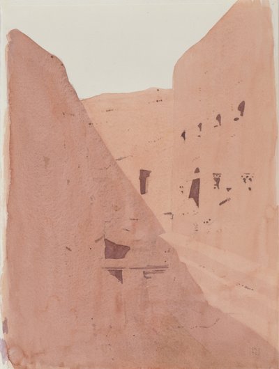 Golgotha, Lalibela, Etiyopya, 1996 (kağıt üzerinde wc) by Charlie Millar