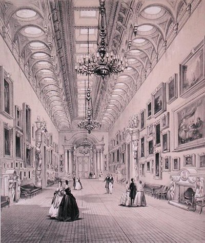 Resim Galerisi, Buckingham Sarayı, gravür C. Graf, 1880 dolayları (lito) by Charlotte (after) Campbell