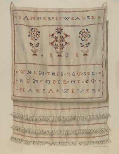 Pennsylvania Alman Gösteri Havlusu by Charlotte Angus