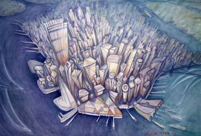 Yukarıdan Manhattan, 1994 by Charlotte Johnson Wahl