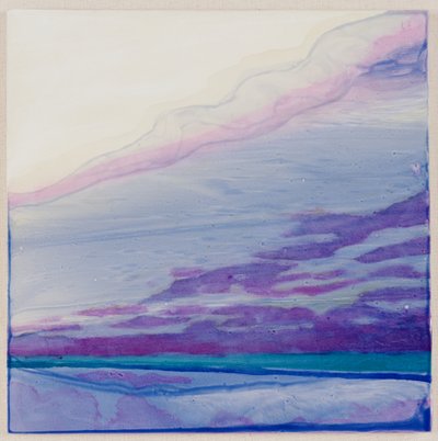 Caimant, 2000 (sıva üzeri yağlı boya) by Charlotte Johnstone