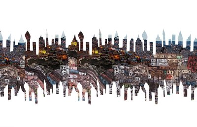 Şehir Hayaletleri, 2011 (kolaj) by Charlotte Orr