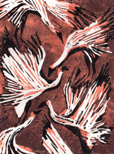 Flamingolar 2, 2021 by Charlotte Orr