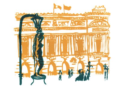 Paris Opera Binası, 2014 (ekran baskısı) by Charlotte Orr