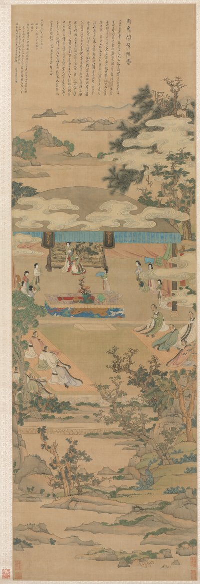 Leydi Xuanwen, Zhou Ayinleri Hakkında Talimat Veriyor by Chen Hongshou