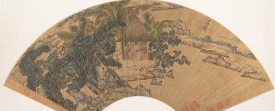 Manzara, 17. yüzyılın ortalarında. by Chen Hongshou
