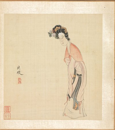 Kadim Ustalardan Sonra Resimler: Bir Leydi by Chen Hongshou