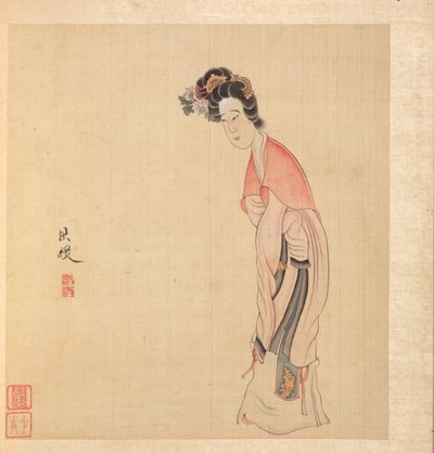 Kadim Ustalardan Sonra Resimler: Bir Leydi, 1598-1652. by Chen Hongshou