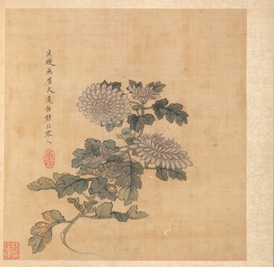 Kadim Ustalardan Sonra Tablolar: Krizantem by Chen Hongshou