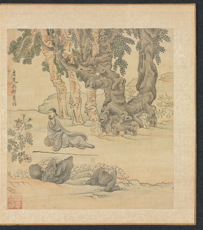 Eski Ustalardan Sonra Resimler: Bir Manzarada Zhongqing Portresi, 1598-1652. by Chen Hongshou
