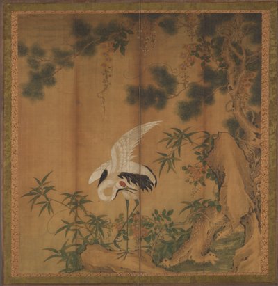 Turna ve Çam, 19. yüzyıl sonu. by Chen Zhaofeng