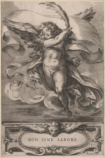 Alegorik Bir Figür: Sinüssüz, 1628. by Cherubino Alberti