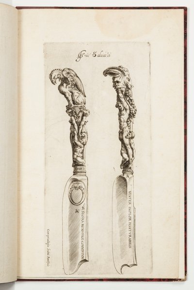 İki Bıçak Sapı için Tasarım by Cherubino Alberti